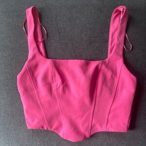 Pink crop top